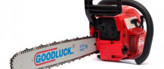 Goodluck chainsaws: review of the model range