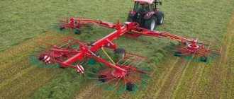 ProLine four-rotor rake with 15 m working width