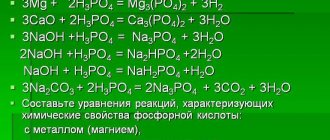 Physical properties of phosphoric acid