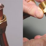Copper pipes: conical mechanical connection