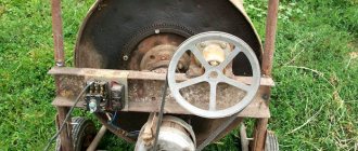 Do-it-yourself emery from a washing machine engine