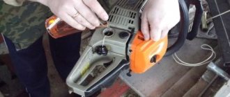 The chainsaw does not start, add fuel to the tank
