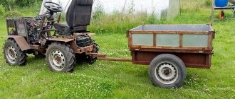 Transportation of goods by mini tractor