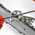File size for sharpening chainsaw chain