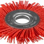 Disc brush for angle grinders, nylon wire with abrasive coating Zubr