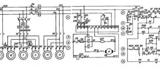 Electrical circuit diagram of the 3A161 machine
