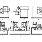 Scheme of processing on surface grinding machines with movement designation