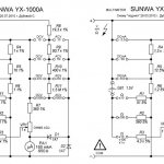 Schemes of 2 variants of the SUNWA YX-1000A multimeter.