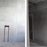 Strobe for wiring in a concrete wall