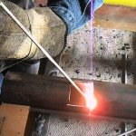 welding pipes in a fixed position