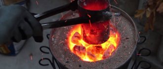 Bronze melting point, melting and casting at home